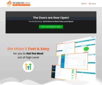Themarketerstoolkit.com(The Best Go High Level Theme & Add) Screenshot