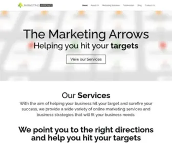 Themarketingarrows.com(THE MARKETING ARROWS) Screenshot