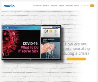 Themarlincompany.com(Marlin is the only digital signage company) Screenshot
