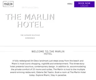 Themarlinhotel.com(The Marlin Hotel) Screenshot