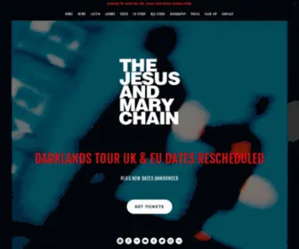 Themarychain.com(THE JESUS AND MARY CHAIN) Screenshot