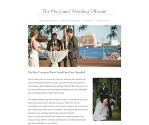 Themarylandweddingofficiant.com(The Maryland Wedding Officiant) Screenshot