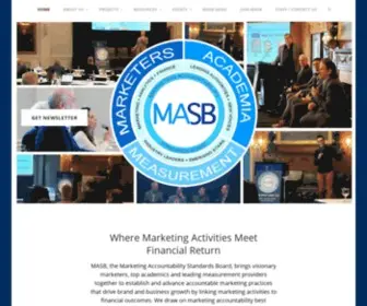 Themasb.org(Where marketing activities meet financial return) Screenshot