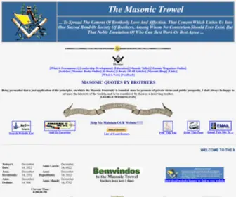 Themasonictrowel.com(The Masonic Trowel) Screenshot