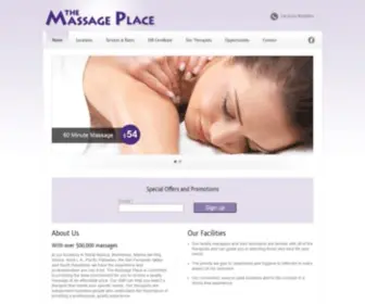 Themassageplaces.com(The Massage Place) Screenshot