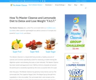 Themastercleanse.org(The Master Cleanse) Screenshot