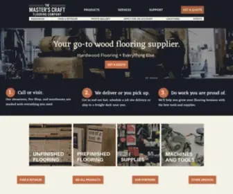 Themasterscraft.com(Hardwood Flooring Supplier) Screenshot