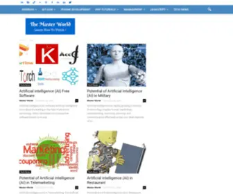 Themasterworld.com(The Master World Learn How to Program in Swift Python PHP Android JavaScript and many more languages) Screenshot