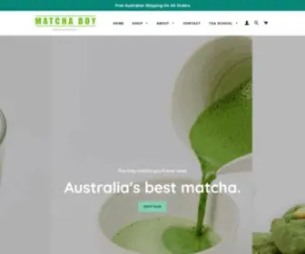 Thematchaboy.com.au(Matcha Boy) Screenshot