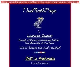 Themathpage.com(Free Online Math Courses) Screenshot