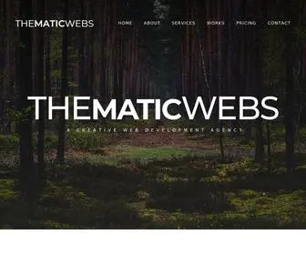 Thematicwebs.com(A Creative Web Development Agency) Screenshot