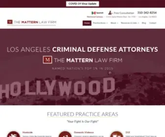 Thematternlawfirm.com(The Mattern Law Firm) Screenshot