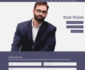 Themattwalshblog.com(The Matt Walsh Blog) Screenshot