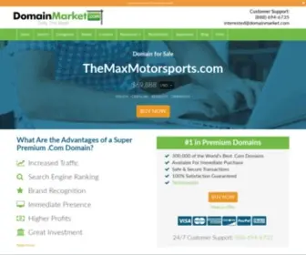Themaxmotorsports.com(Forsale Lander) Screenshot