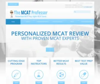 Themcatprofessor.com(The MCAT Professor) Screenshot