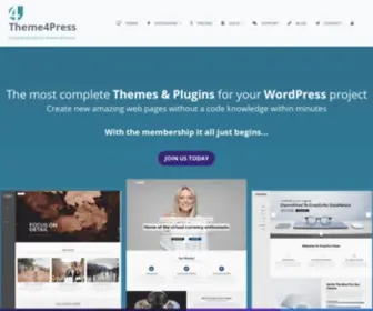 Theme4Press.com(Evolve Plus) Screenshot