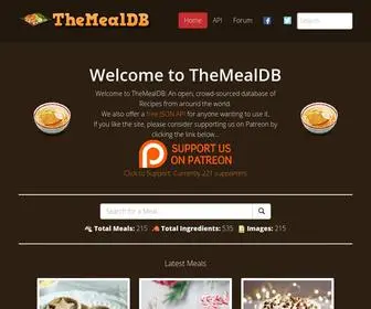 Themealdb.com(TheMealDB) Screenshot