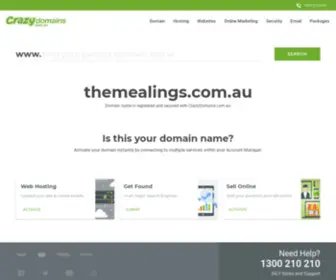 Themealings.com.au(The Mealings) Screenshot