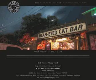 Themeaneyedcat.com(Austin’s famed MEAN EYED CAT) Screenshot
