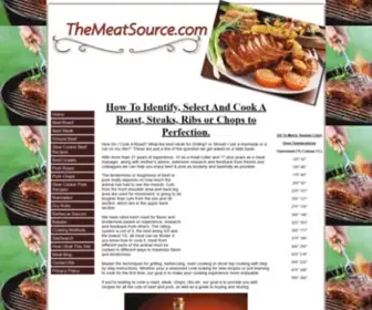 Themeatsource.com(Cook A Roast and Steak Information Guide) Screenshot