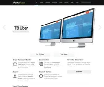 Themebrain.com(Drupal themes for Free and Premium) Screenshot