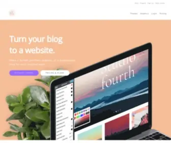 Themecloset.me(Create a website with your Tumblr blog) Screenshot