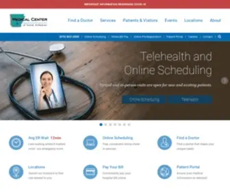 Themedcenter.net(Medical Center of South Arkansas) Screenshot