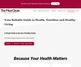 Themedcircle.com(Optimize your health and nutrition in a SMART way) Screenshot