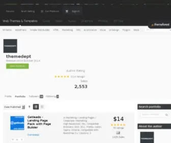 Themedept.com(Premium Web Design & Development) Screenshot