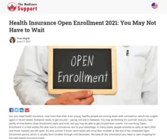 Themedicaresupport.com(Health Insurance Open Enrollment 2020) Screenshot