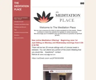 Themeditationplace.org(THE MEDITATION PLACE) Screenshot