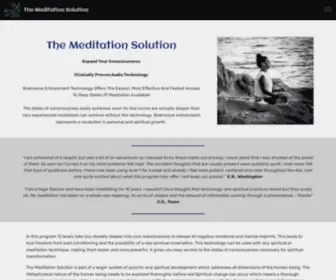 Themeditationsolution.com(The Meditation Solution) Screenshot