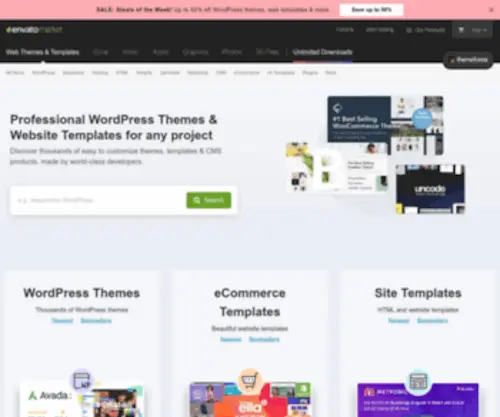Themeforest.net(WordPress Themes & Website Templates from ThemeForest) Screenshot