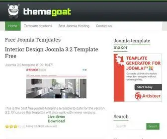 Themegoat.com(Free Joomla 3.5 Templates) Screenshot