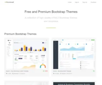 Themeineed.com(Free and Premium Bootstrap Themes) Screenshot