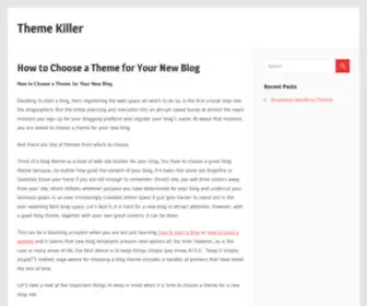 Themekiller.com(How to Choose a Theme for Your New Blog) Screenshot