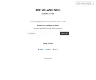 Themelaninskin.com(Create an Ecommerce Website and Sell Online) Screenshot