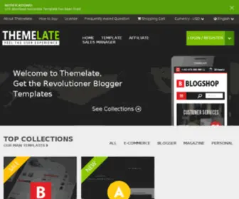 Themelate.com(Feel the User Experience) Screenshot