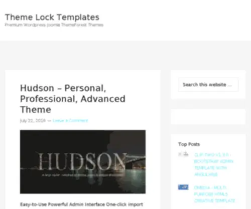 Themelocktemplate.com(Theme Lock Templates) Screenshot