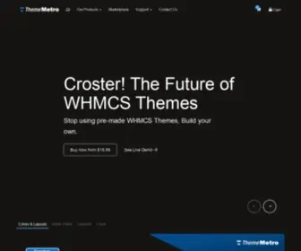 Thememetro.com(Croster WHMCS Theme) Screenshot