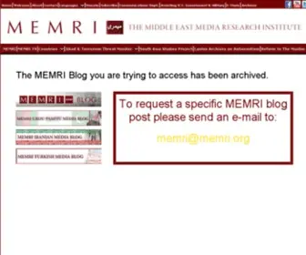Thememriblog.org(MEMRI Blogs) Screenshot