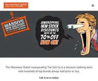 Themenswearoutlet.ie(The Menswear Outlet incorporating The Suit Co) Screenshot