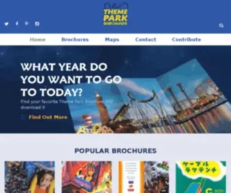 Themeparkbrochures.net(Find & download free Theme Park Maps or Brochures instantly. The only question is) Screenshot