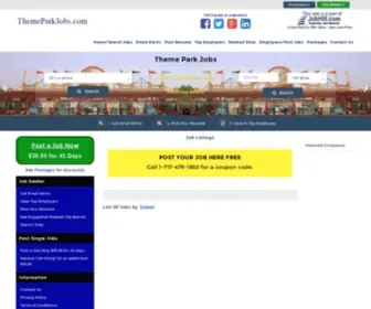 Themeparkjobs.com(Theme Park Jobs) Screenshot