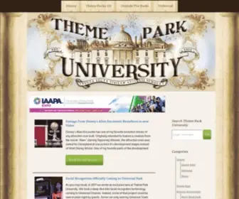 Themeparkuniversity.com(Theme Park University) Screenshot