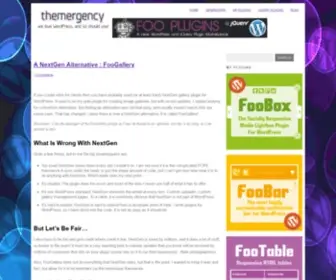 Themergency.com(A Blog about WordPress and jQuery by Brad Vincent) Screenshot