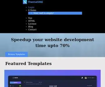 Themesine.com(Speedup your website development time upto 70% browse templates featured templates vue dashloon) Screenshot