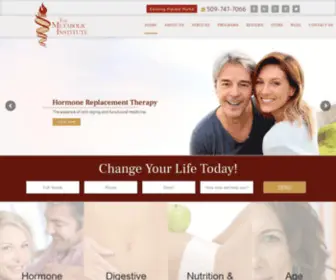 Themetabolic-Institute.com(Anti Aging Spokane WA) Screenshot