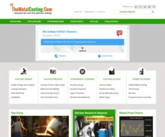 Themetalcasting.com(Metal Casting Suppliers) Screenshot