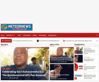 Themeteornewshub.com(The Meteor News Hub) Screenshot